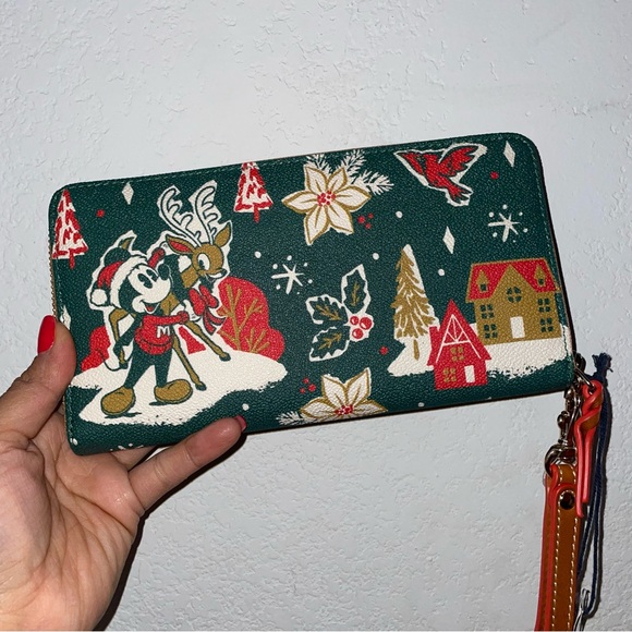 Dooney & Bourke Mickey Minnie Holiday Christmas Satchel & Wallet Bundle Set NWT - Picture 11 of 12